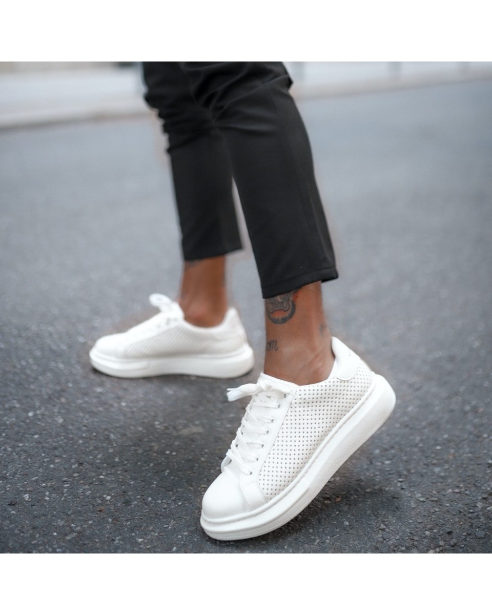 Men’s Designer Mesh Sneakers Shoes White