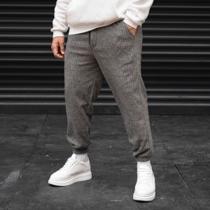 Men's Herringbone Jogger In Gray - 2