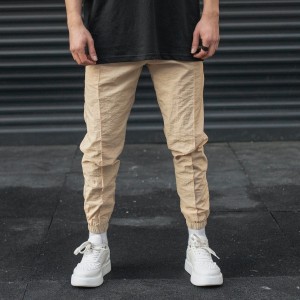 Men's Jogger Sweatpants Parachute Beige