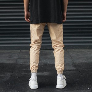Men's Jogger Sweatpants Parachute Beige