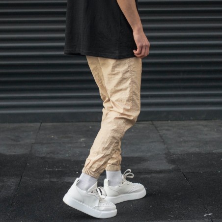 Men's Jogger Sweatpants Parachute Beige