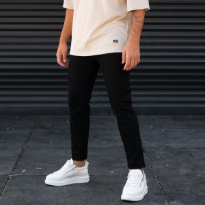Men's Basic Skinny Jeans In Black
