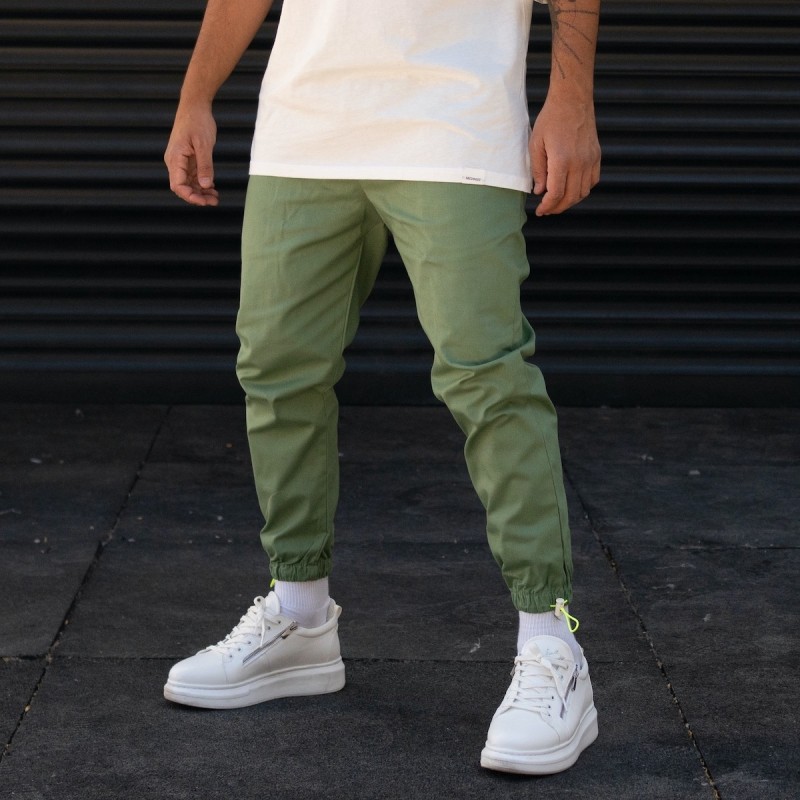 Men's Joggers In Green - 3