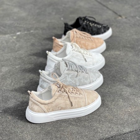 Hombre Bajo-Top Sneakers Coronado Zapatos Camuflaje Nata - 5