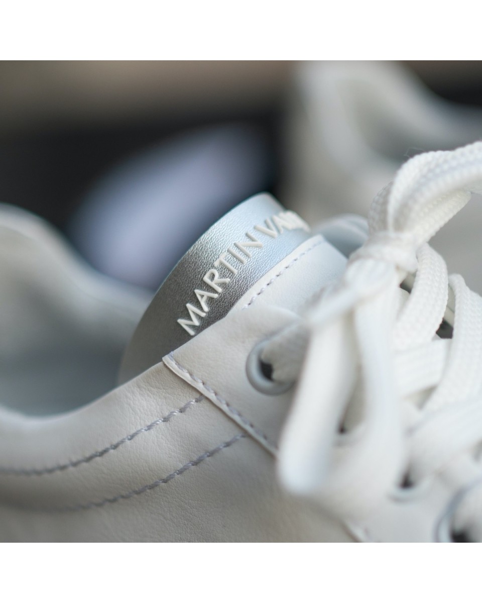 Lässige Herren-Sneaker Iconic Weiß-Grau