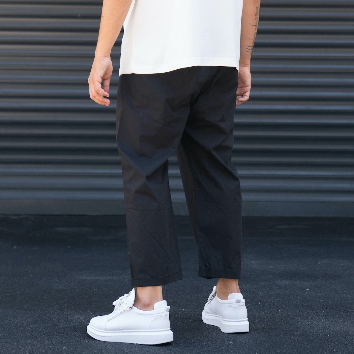 Pantalon oversize en tissu parachute pour homme