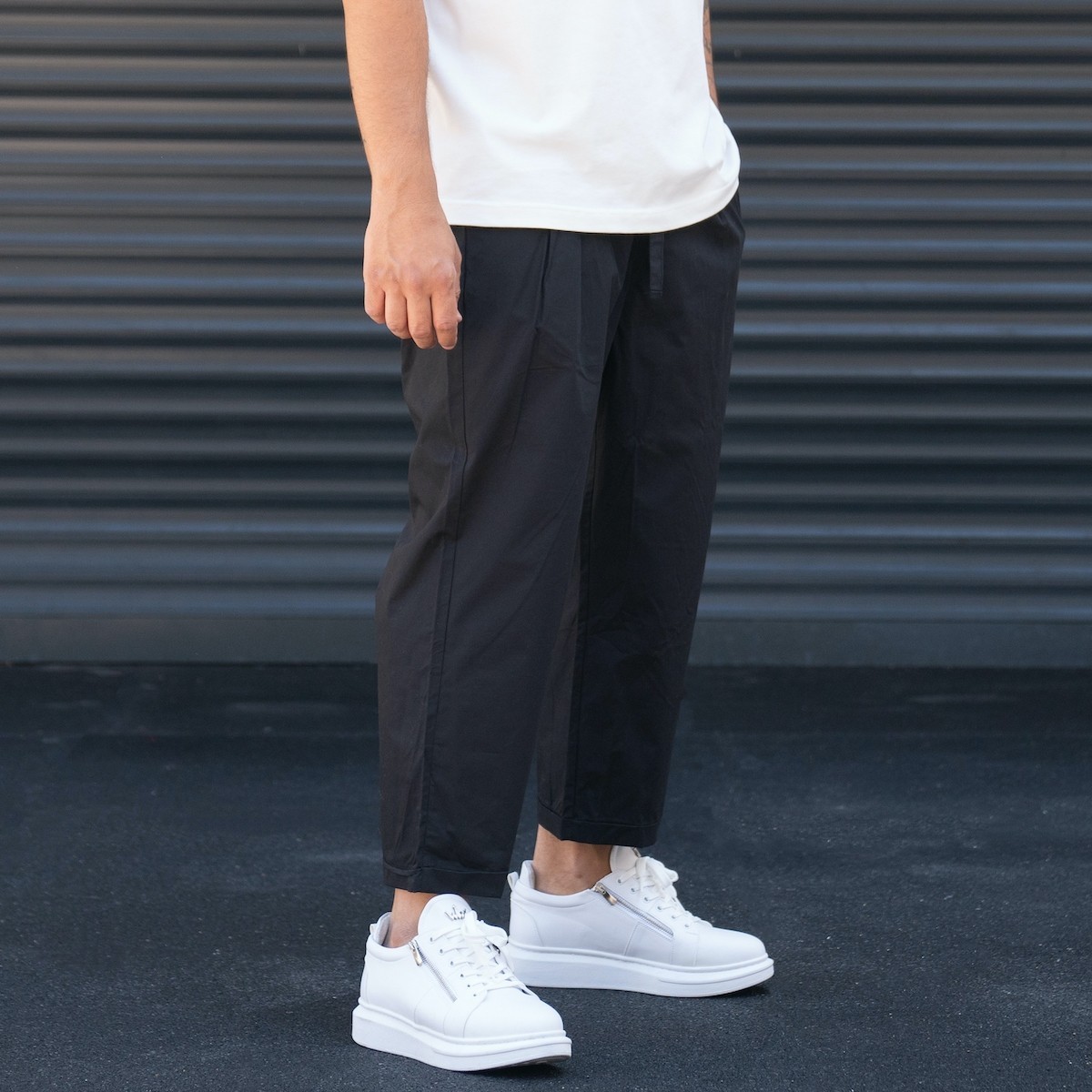 Pantalon oversize en tissu parachute pour homme
