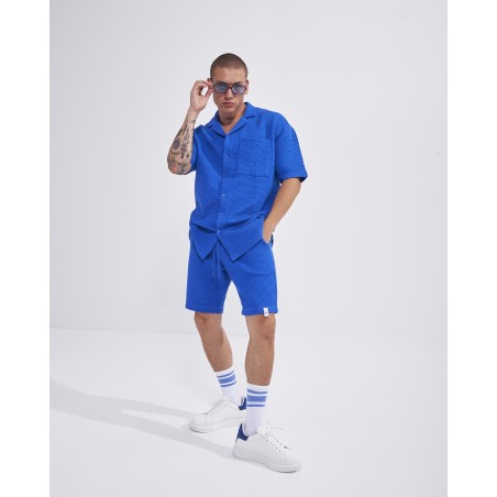 Zapatos V-Harmony para Hombres en Blanco con Tirador de Talón en Ante
