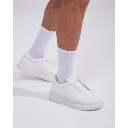 Herren Slip On Sneakers Schuhe in Weiss