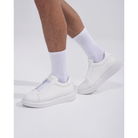 Weiße Slip-On-Sneaker