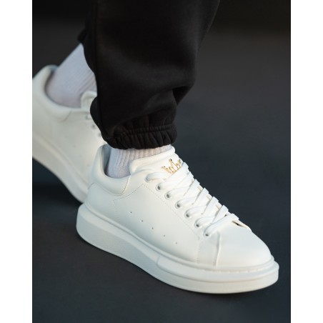 Zapatillas de Hombre con Suela Alta Coronada Blanco | Martin Valen