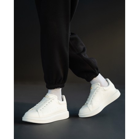 Zapatillas de Hombre con Suela Alta Coronada Blanco | Martin Valen