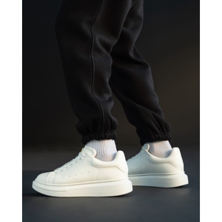 Zapatillas de Hombre con Suela Alta Coronada Blanco | Martin Valen