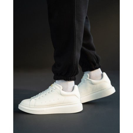 Zapatillas de Hombre con Suela Alta Coronada Blanco | Martin Valen