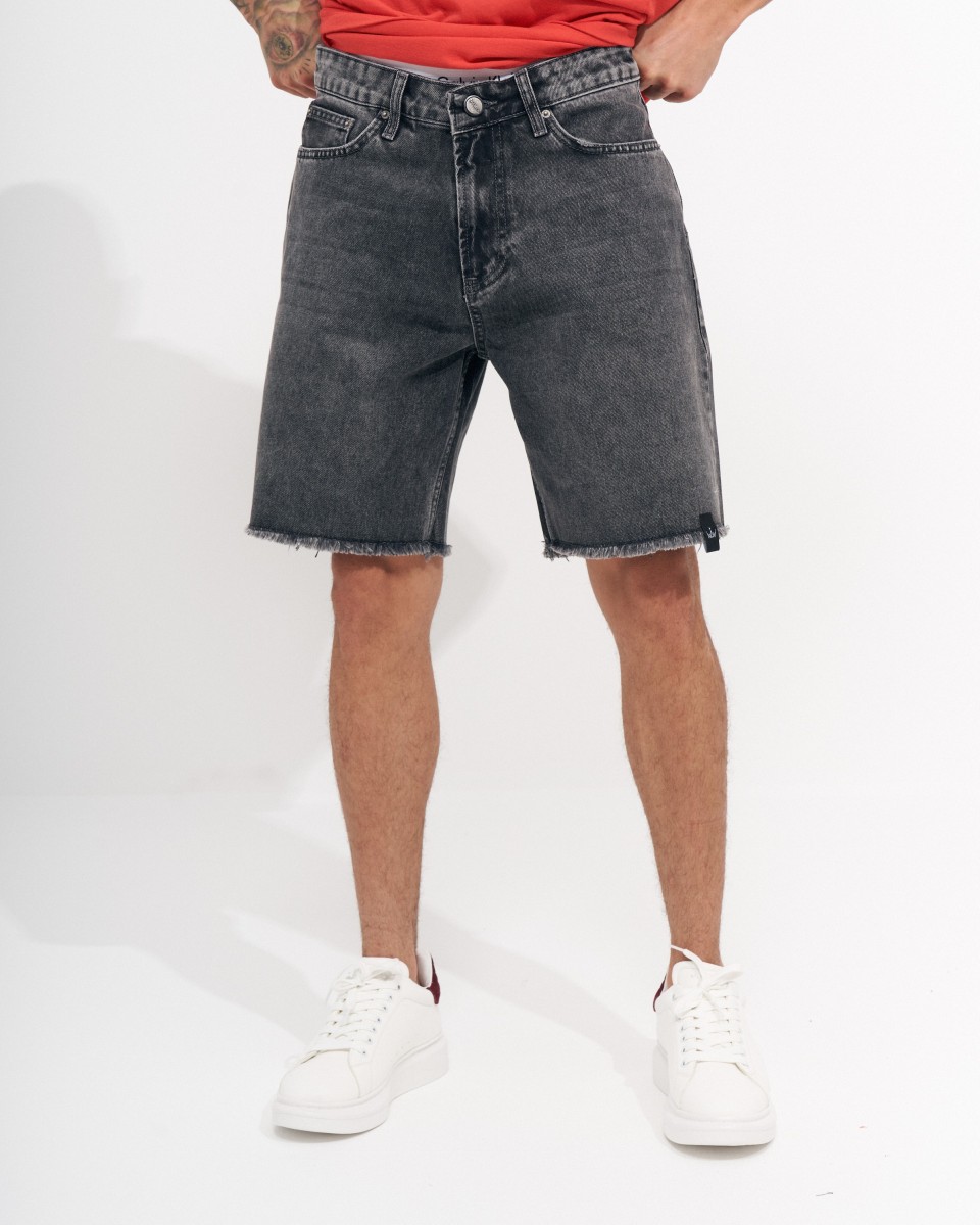 Heren Oversized Stone Washed Vintage Denim Shorts | Martin Valen 2