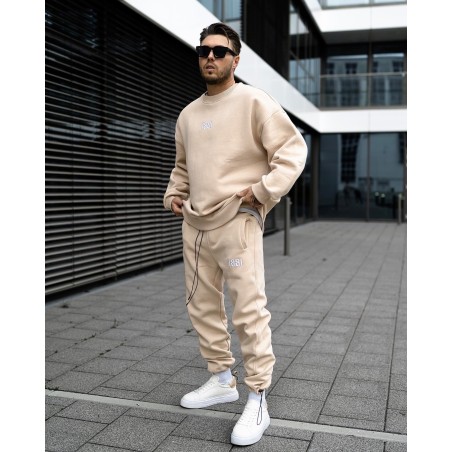 1881 Designer 3D bestickter Oversized-Sweatshirt-Trainingsanzug | Martin Valen