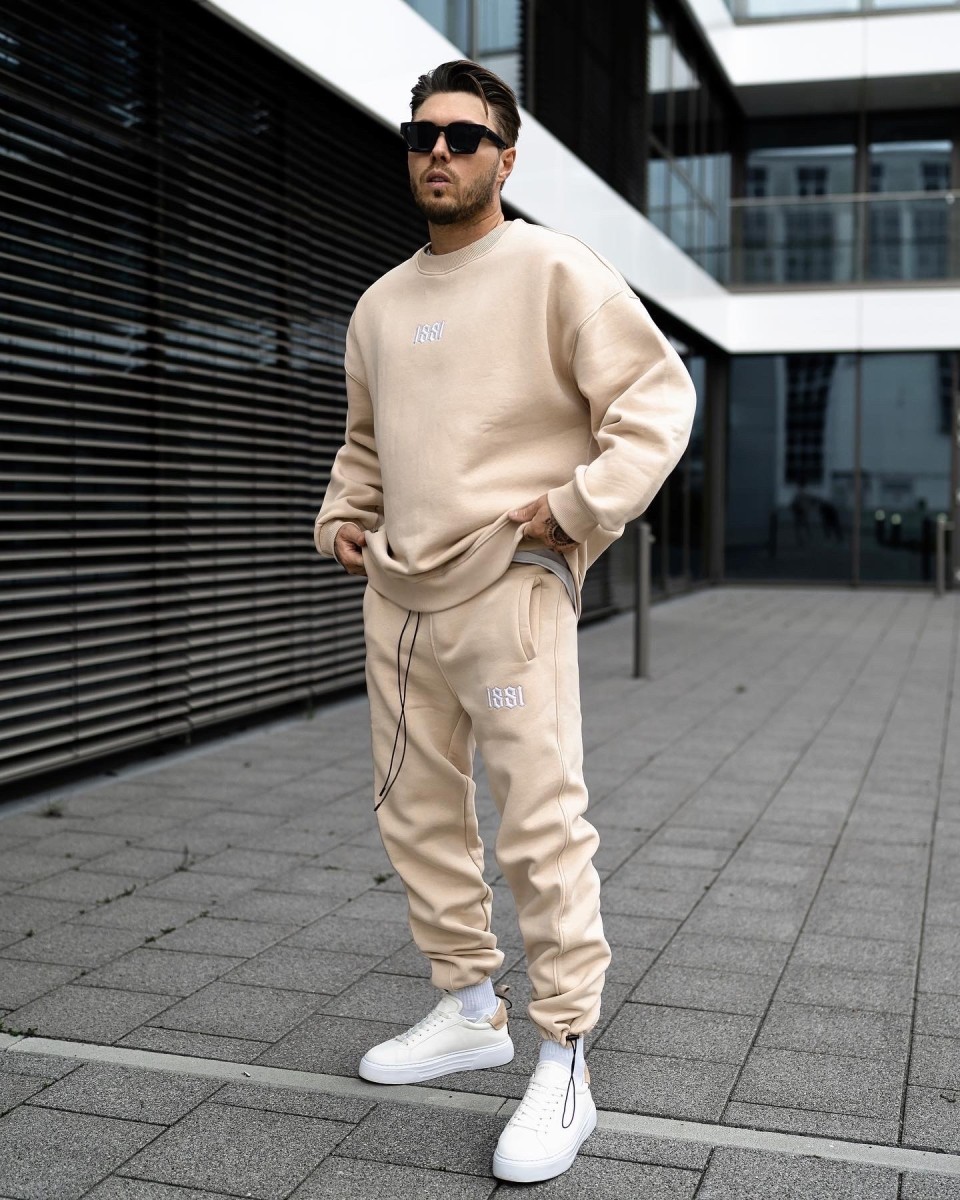 1881 Designer 3D bestickter Oversized-Sweatshirt-Trainingsanzug | Martin Valen