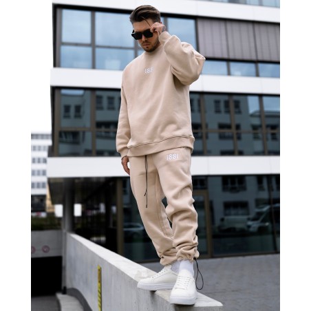 1881 Designer 3D bestickter Oversized-Sweatshirt-Trainingsanzug | Martin Valen