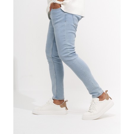 Men's Skinny Fit Stone Washed Denim Jeans | Martin Valen