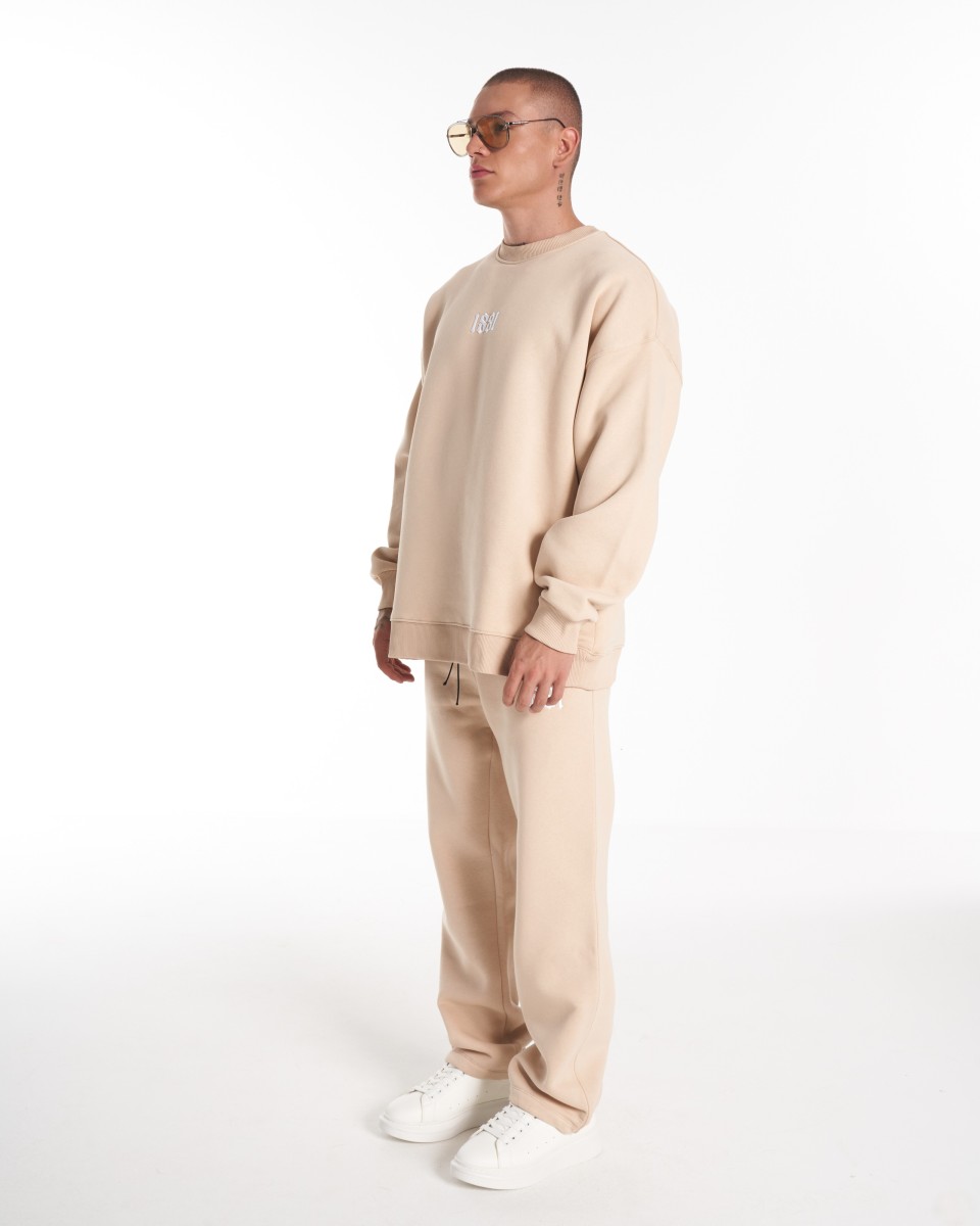 1881 Designer 3D bestickter Oversized-Sweatshirt-Trainingsanzug | Martin Valen