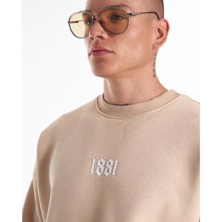 1881 Designer 3D bestickter Oversized-Sweatshirt-Trainingsanzug | Martin Valen