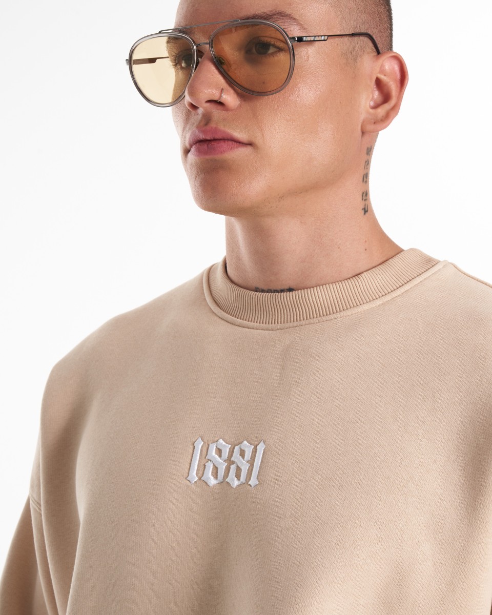1881 Designer 3D bestickter Oversized-Sweatshirt-Trainingsanzug | Martin Valen