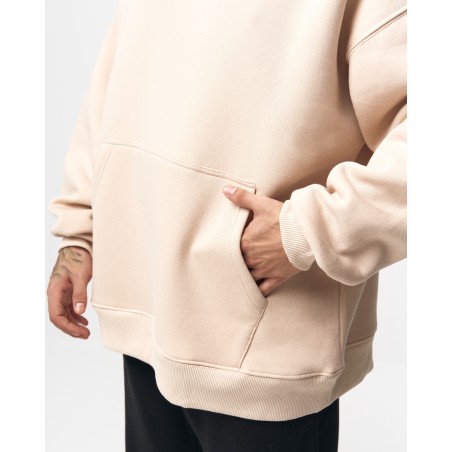 Herren Oversize Kapuzenpullover X-Mark Beige | Martin Valen