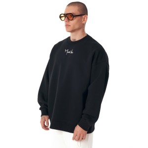 Ikigai Men's Oversized Martin Valen 3D Printed Sweatshirt | Martin Valen
