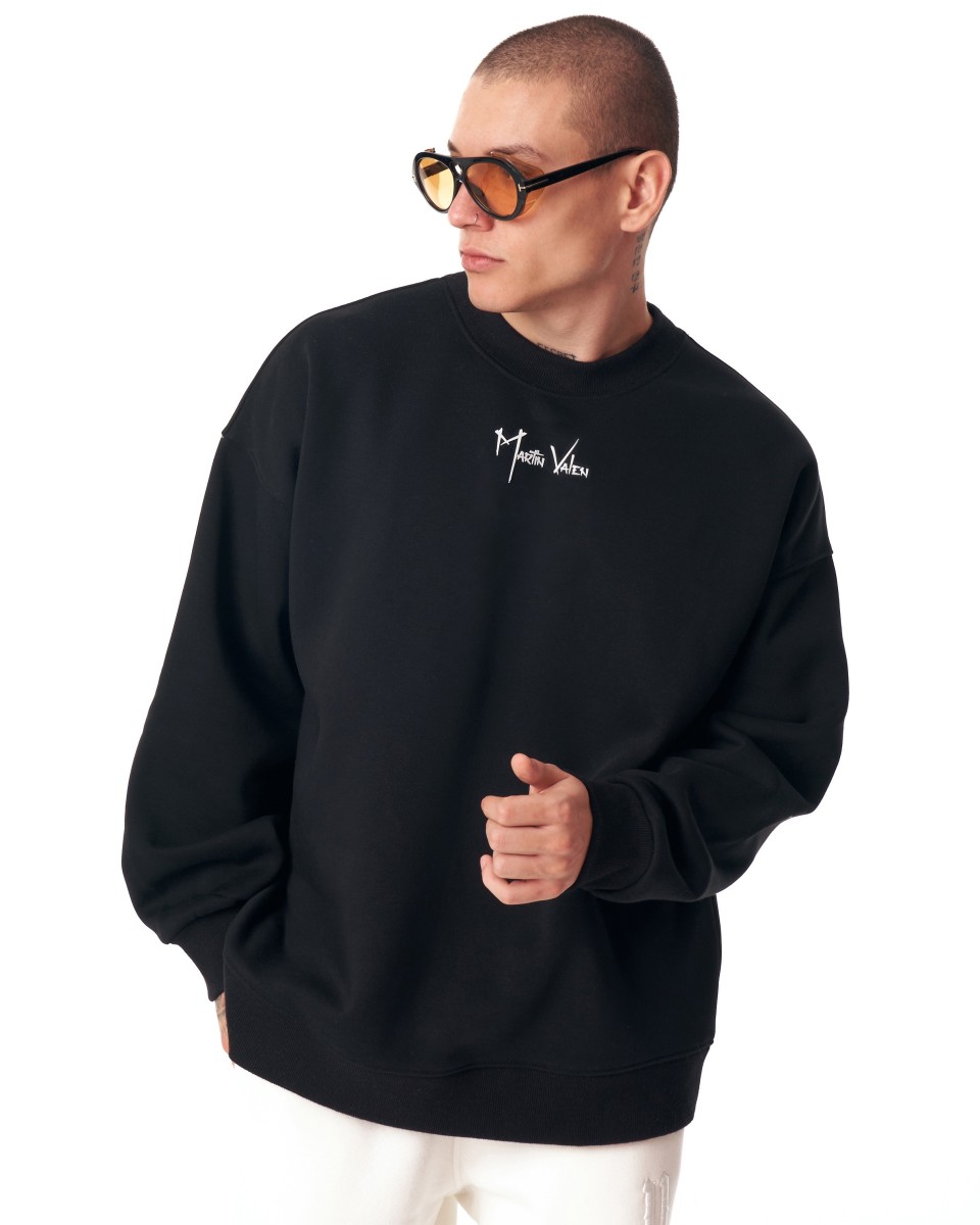 Ikigai Men's Oversized Martin Valen 3D Printed Sweatshirt | Martin Valen