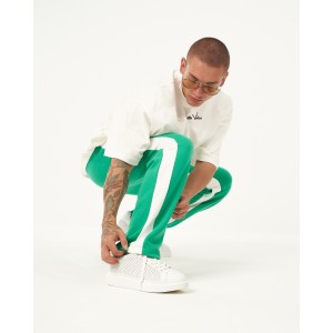 Oversized Striped Green Baggy Jogger | Martin Valen