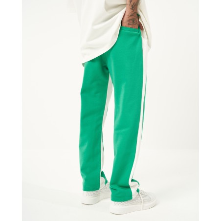 Oversized Striped Green Baggy Jogger | Martin Valen