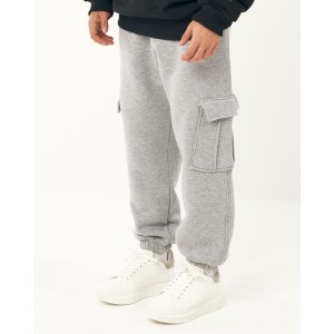 Oversized Cargo Jogger Gray Melange | Martin Valen