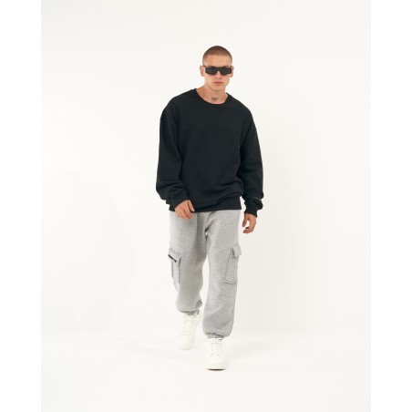 Oversized Cargo Jogger Gray Melange | Martin Valen