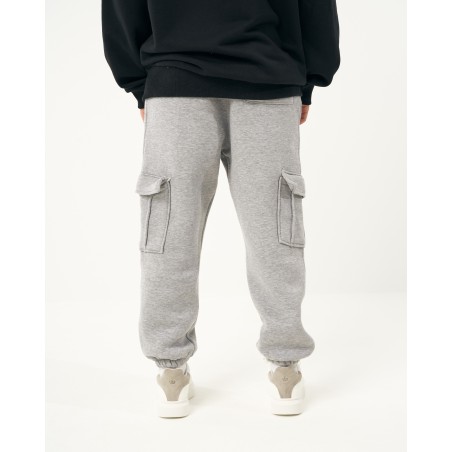 Oversized Cargo Jogger Gray Melange | Martin Valen
