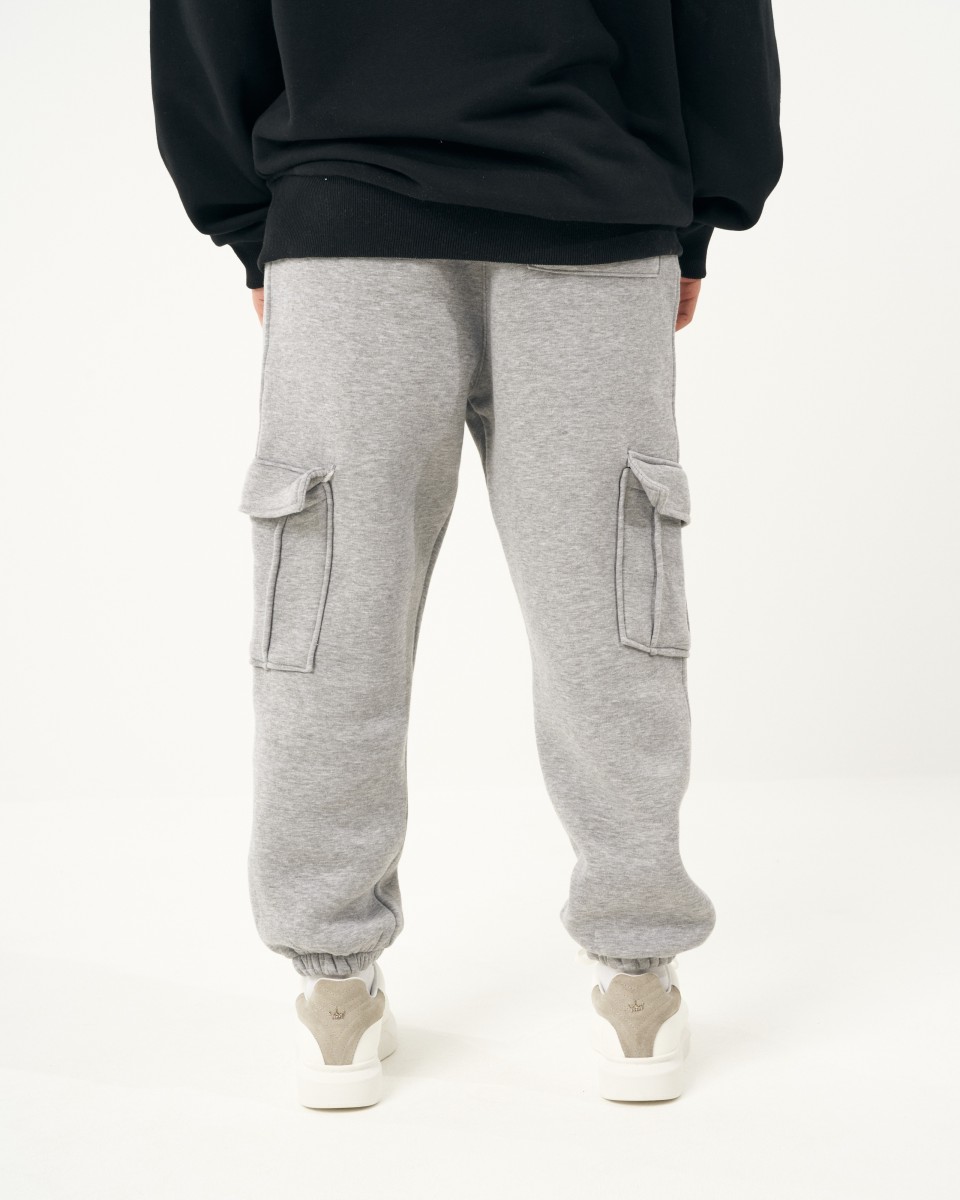 Oversized Cargo Jogger Gray Melange | Martin Valen 2