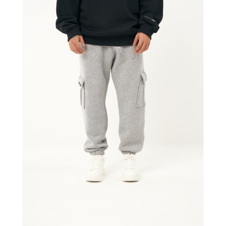 Oversized Cargo Jogger Gray Melange | Martin Valen