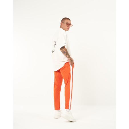 Orange Hose Mit Weißen Streifen | Martin Valen