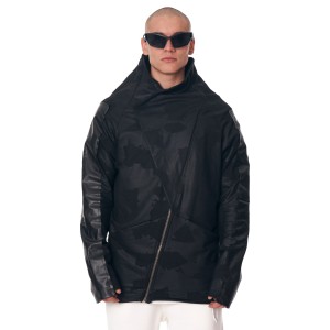 MV Premium Design Herren Cardigan mir Reißverschlüssen in schwarz | Martin Valen