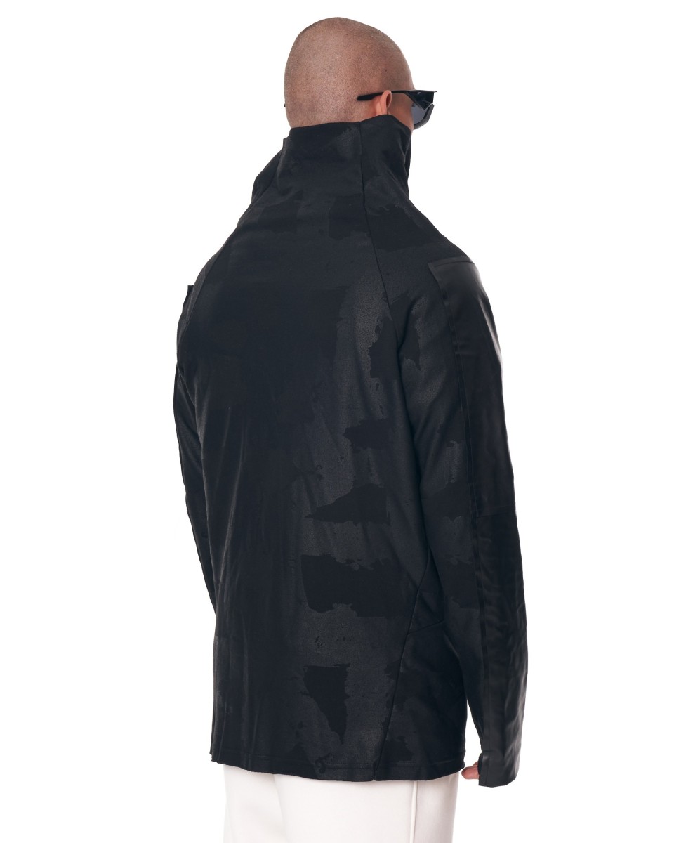 MV Premium Design Herren Cardigan mir Reißverschlüssen in schwarz | Martin Valen