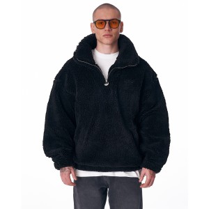 Men's Half Zip Borg Sweatshirt | Martin Valen