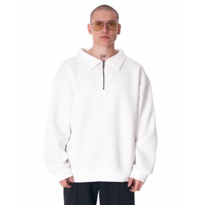 Valicia Martin Valen Oversized Basic Half Zip Sweatshirt