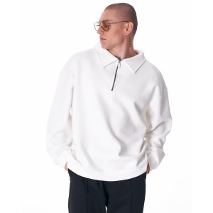 Valicia Martin Valen Oversized Basic Half Zip Sweatshirt