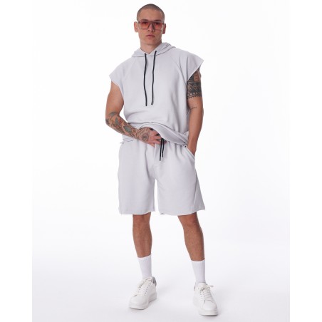 Weißes Hoodie für Herren