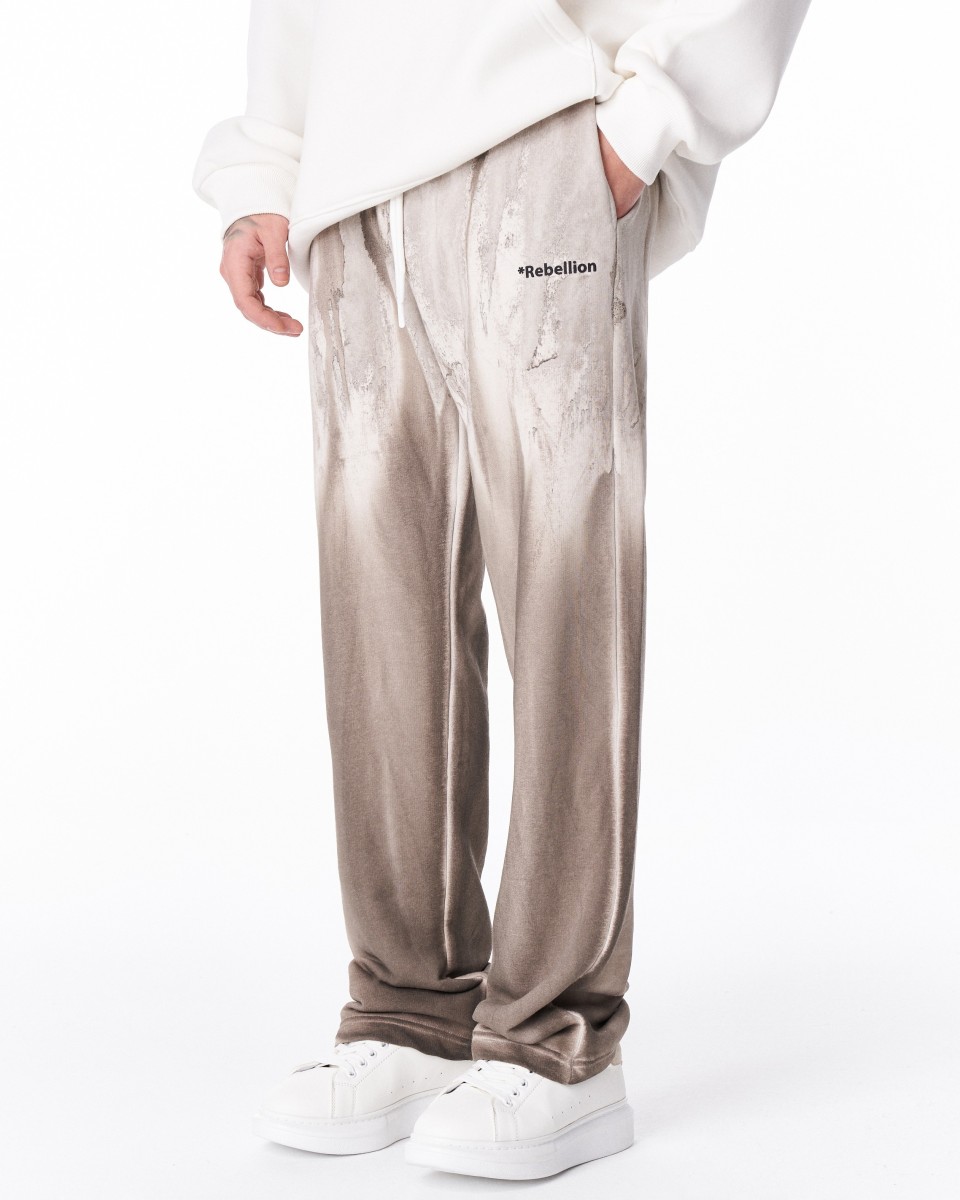 Rebellion Jogger Oversize Tie Dye en Beige | Martin Valen