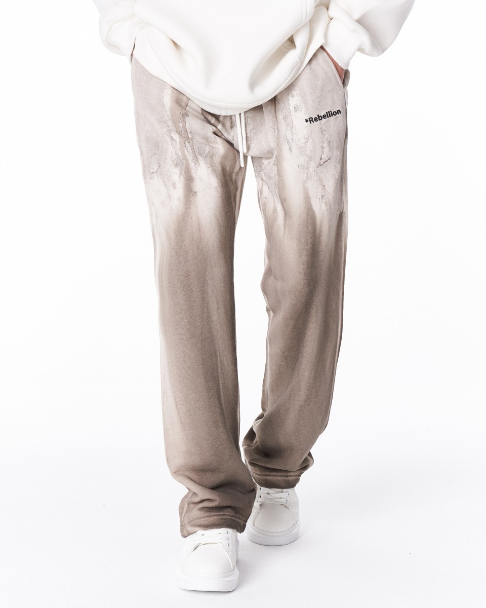 Rebellion Jogger Oversize Tie Dye en Beige | Martin Valen