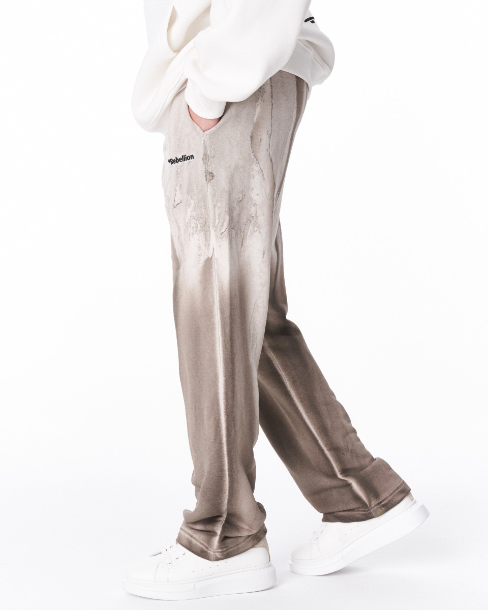 Rebellion Jogger Oversize Tie Dye en Beige | Martin Valen