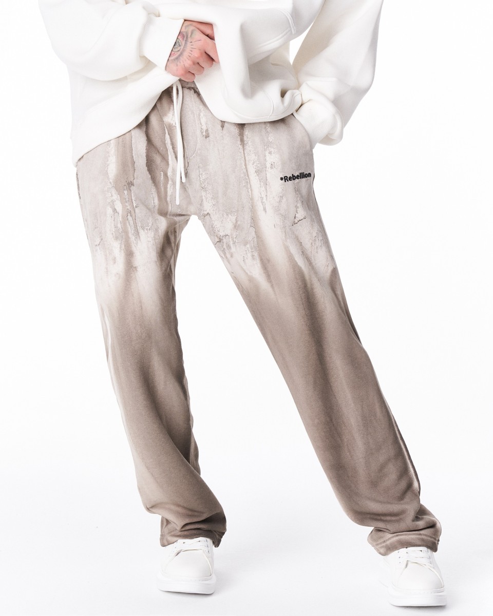 Rebellion Jogger Oversize Tie Dye en Beige | Martin Valen