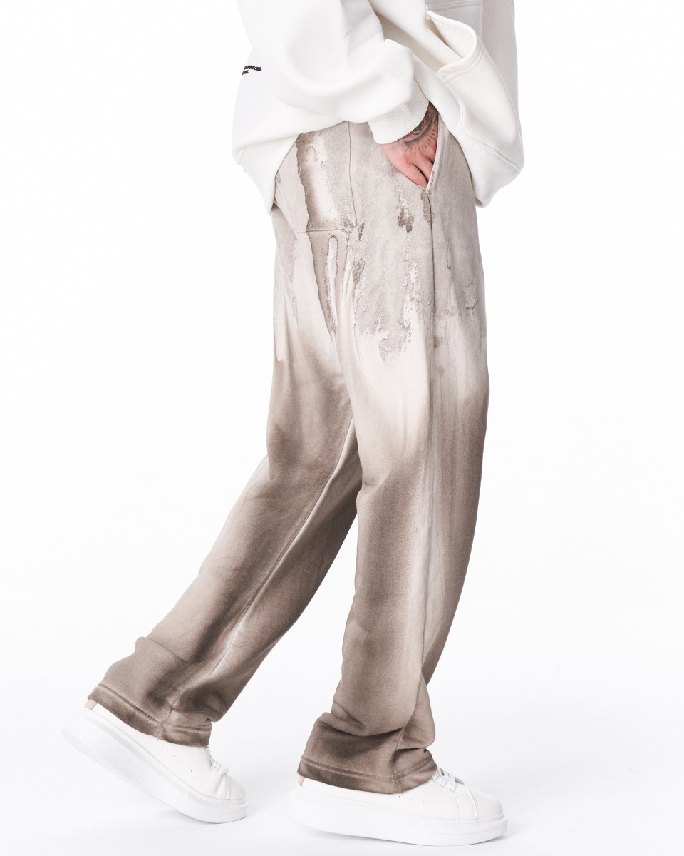 Rebellion Jogger Oversize Tie Dye en Beige | Martin Valen