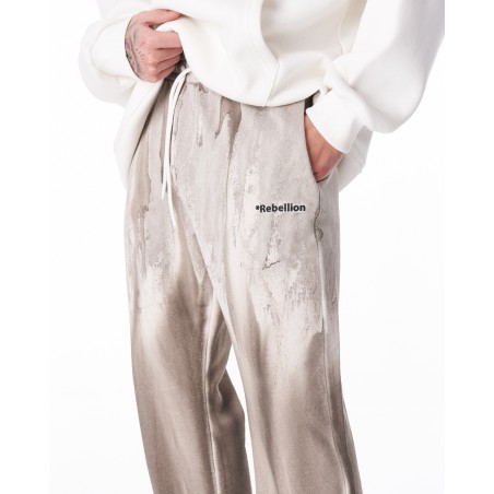 Rebellion Jogger Oversize Tie Dye en Beige | Martin Valen