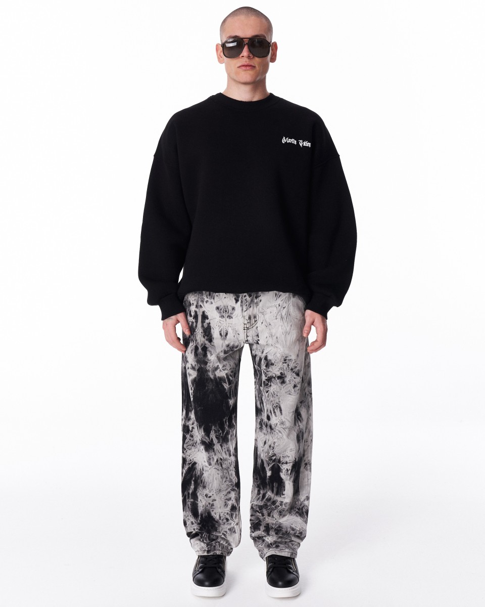 Jogger com Tie-Dye Bicolor Preto e Branco | Martin Valen 2